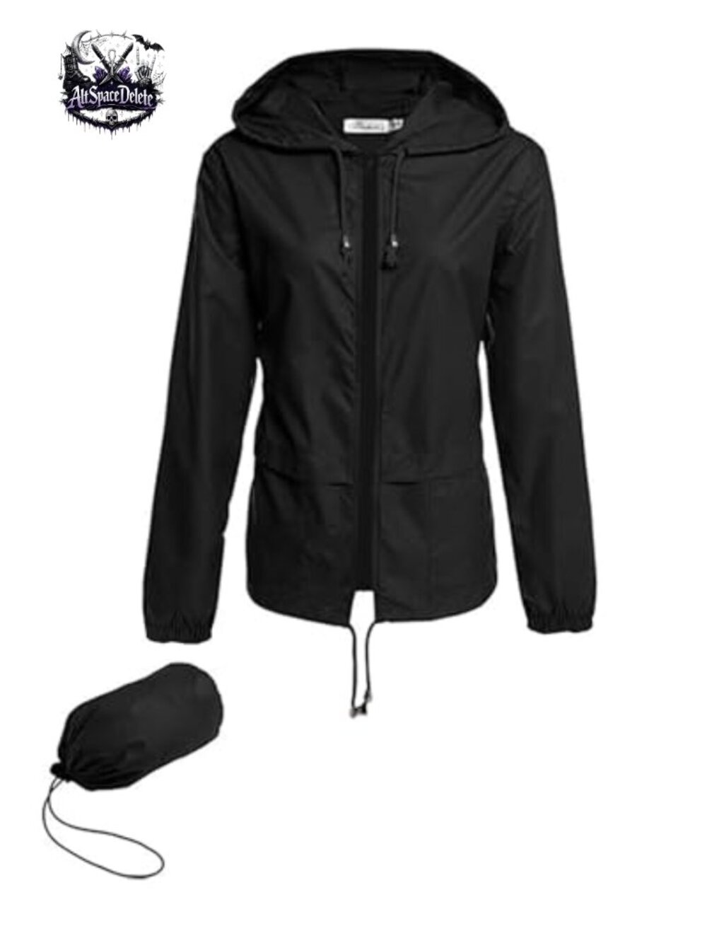 Lightweight Waterproof Packable Rain Jacket with Hood